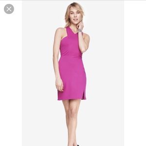 Express Crisscross Neck Cocktail Dress